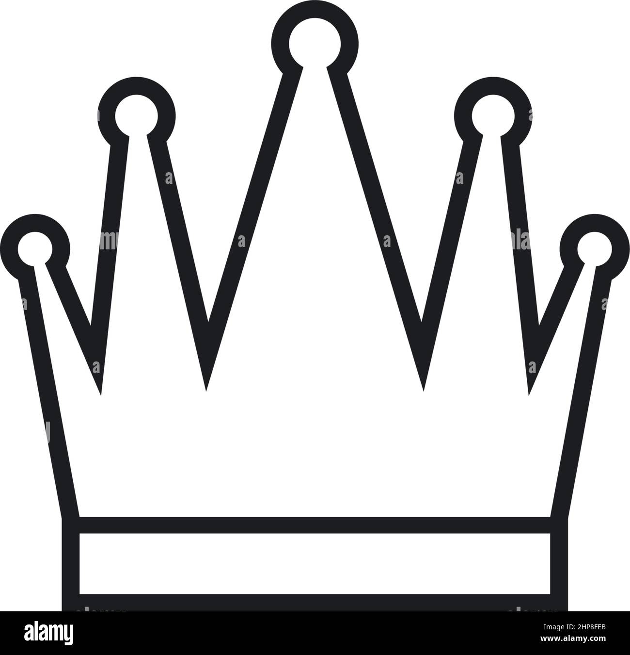 crown line  icon vector illustration design Stock Vector