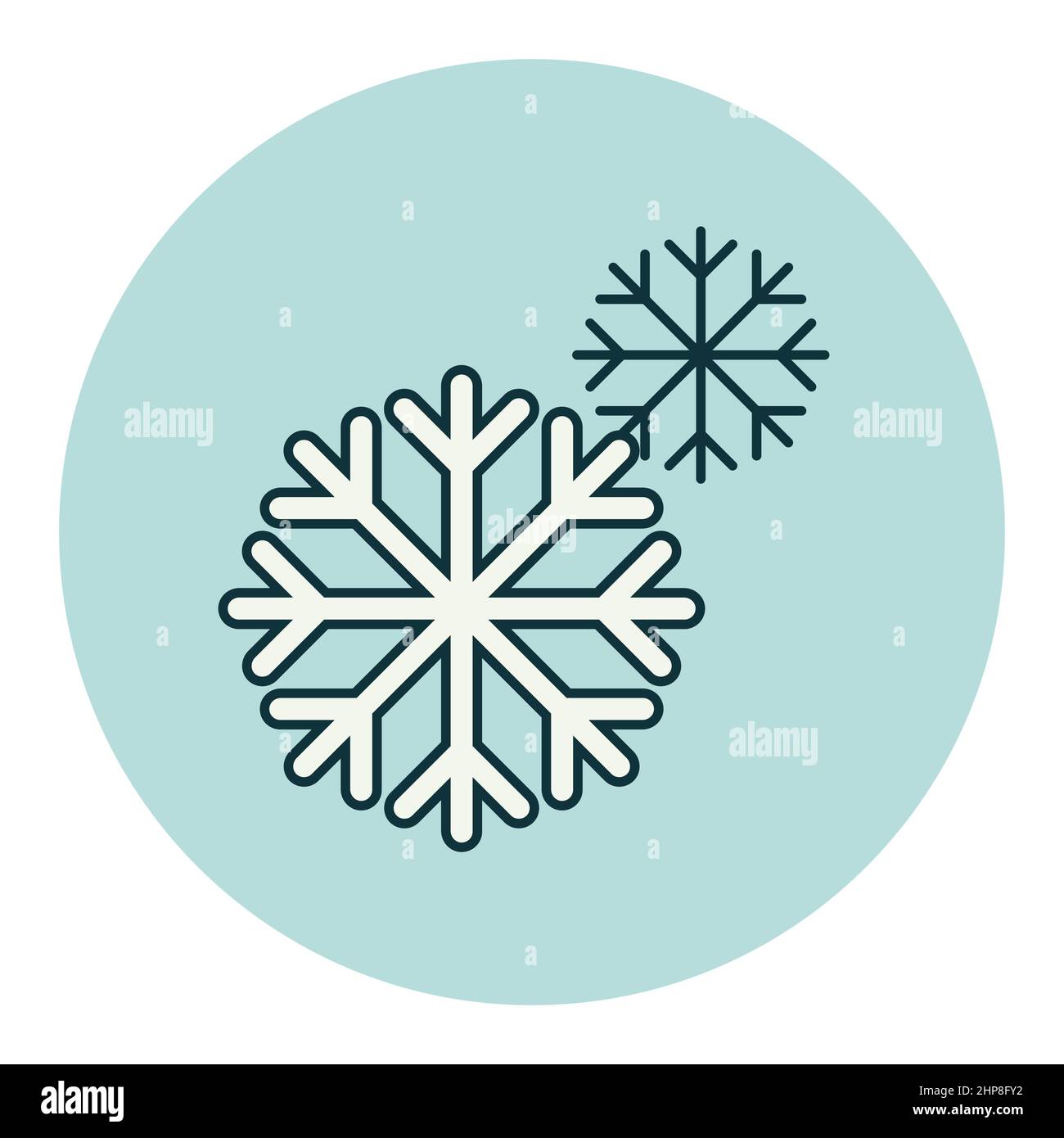 Snow flakes hand draw icon set Stock Vector Image & Art - Alamy