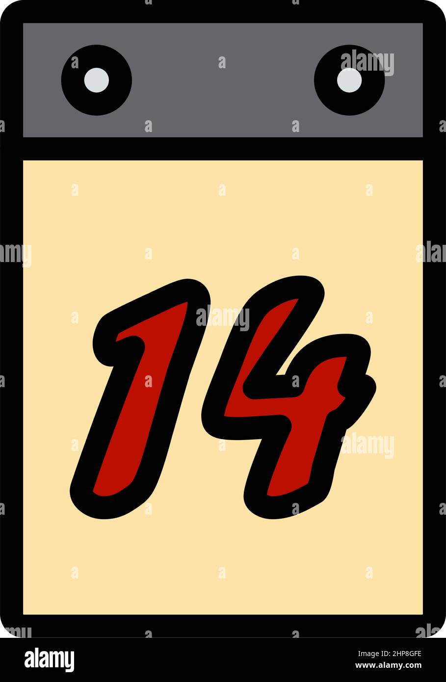 Valentine Day Calendar Icon Stock Vector Image & Art - Alamy