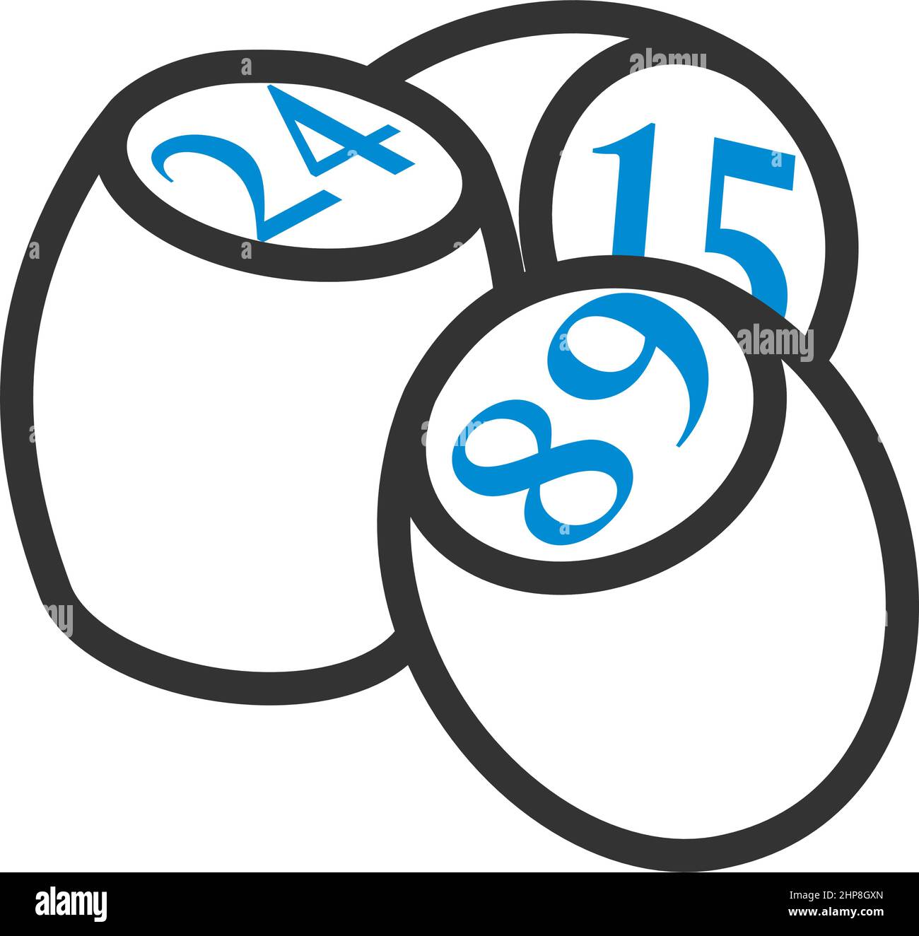 Bingo Kegs Icon Stock Vector