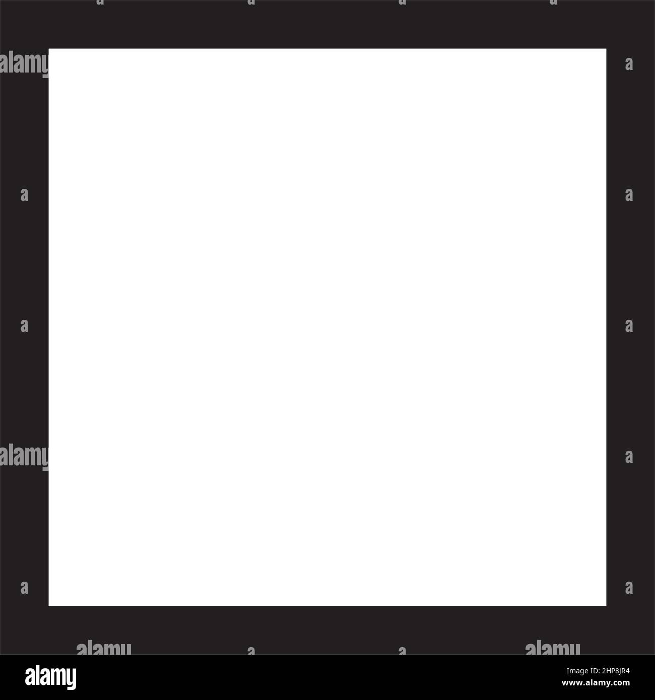 Square shape icon vector symbol for creative graphic design element in a pictogram illustration Stock Vector