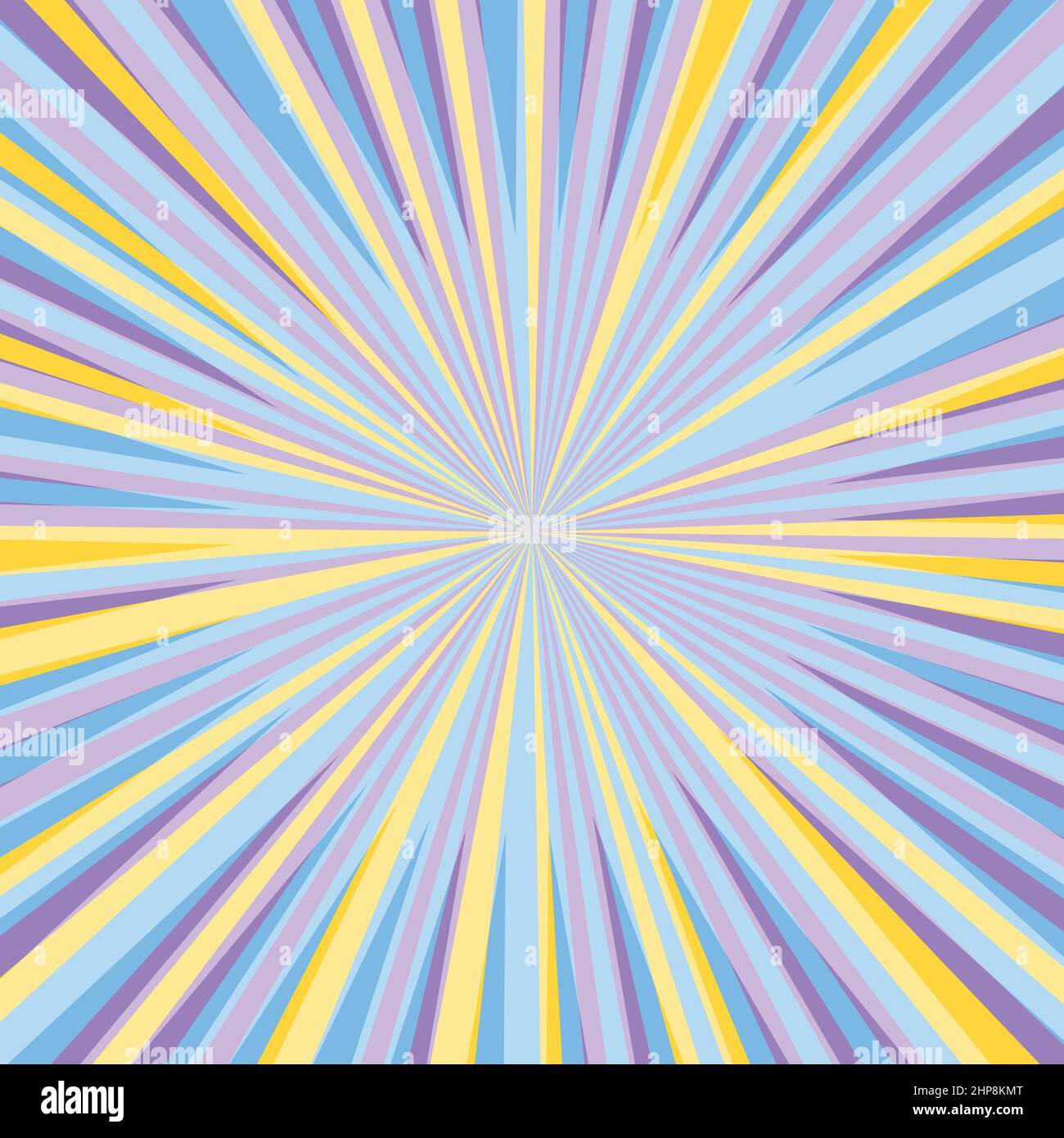 Pop Art Radial Colorful Comics Book Magazine Cover Striped Digital Background Cartoon Funny