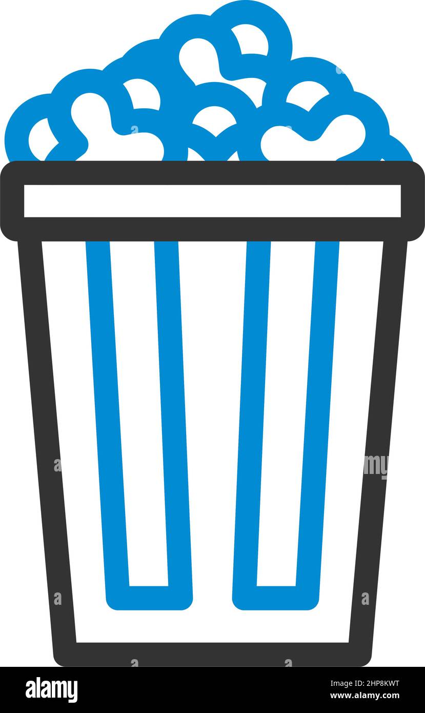 Cinema Popcorn Icon Stock Vector