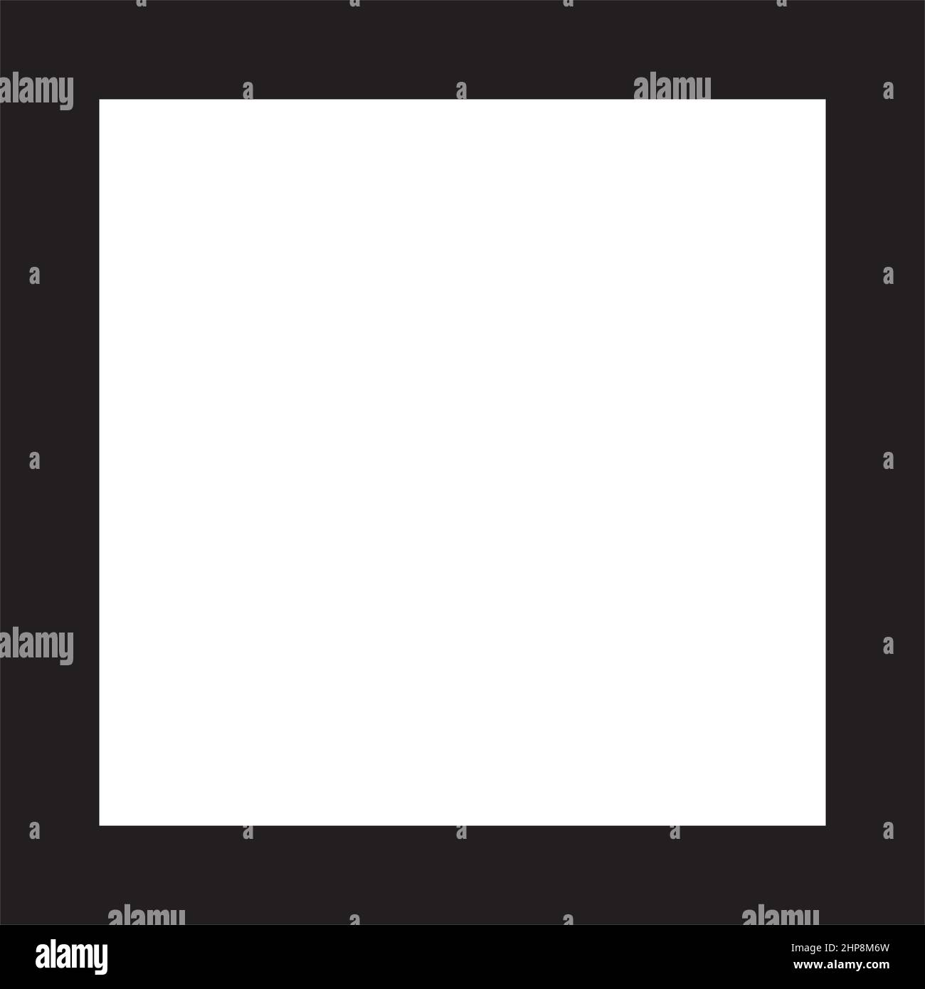 Square shape icon vector symbol for creative graphic design element in a pictogram illustration Stock Vector