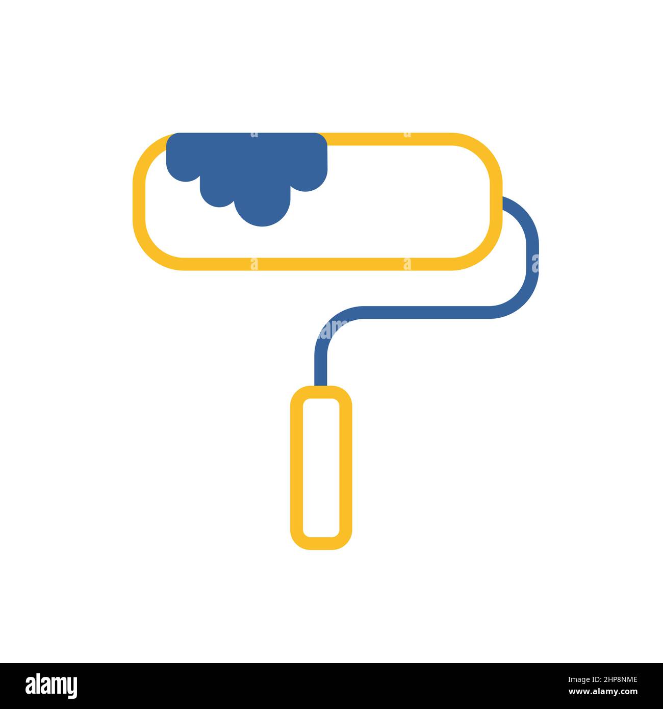Paint Roller vector flat icon. Construction, repair Stock Vector