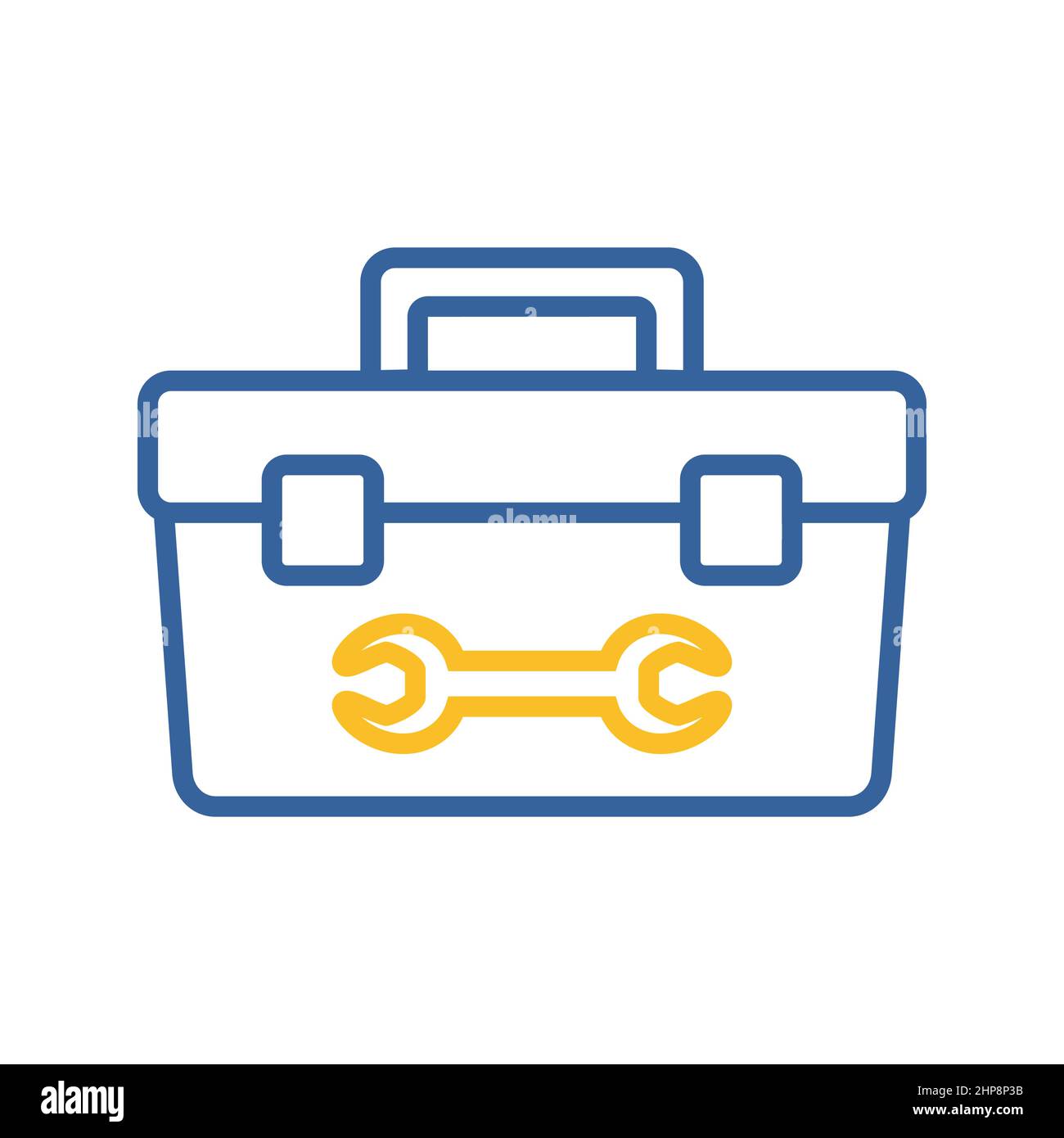 Tolbox vector flat icon. Construction, repair sign Stock Vector