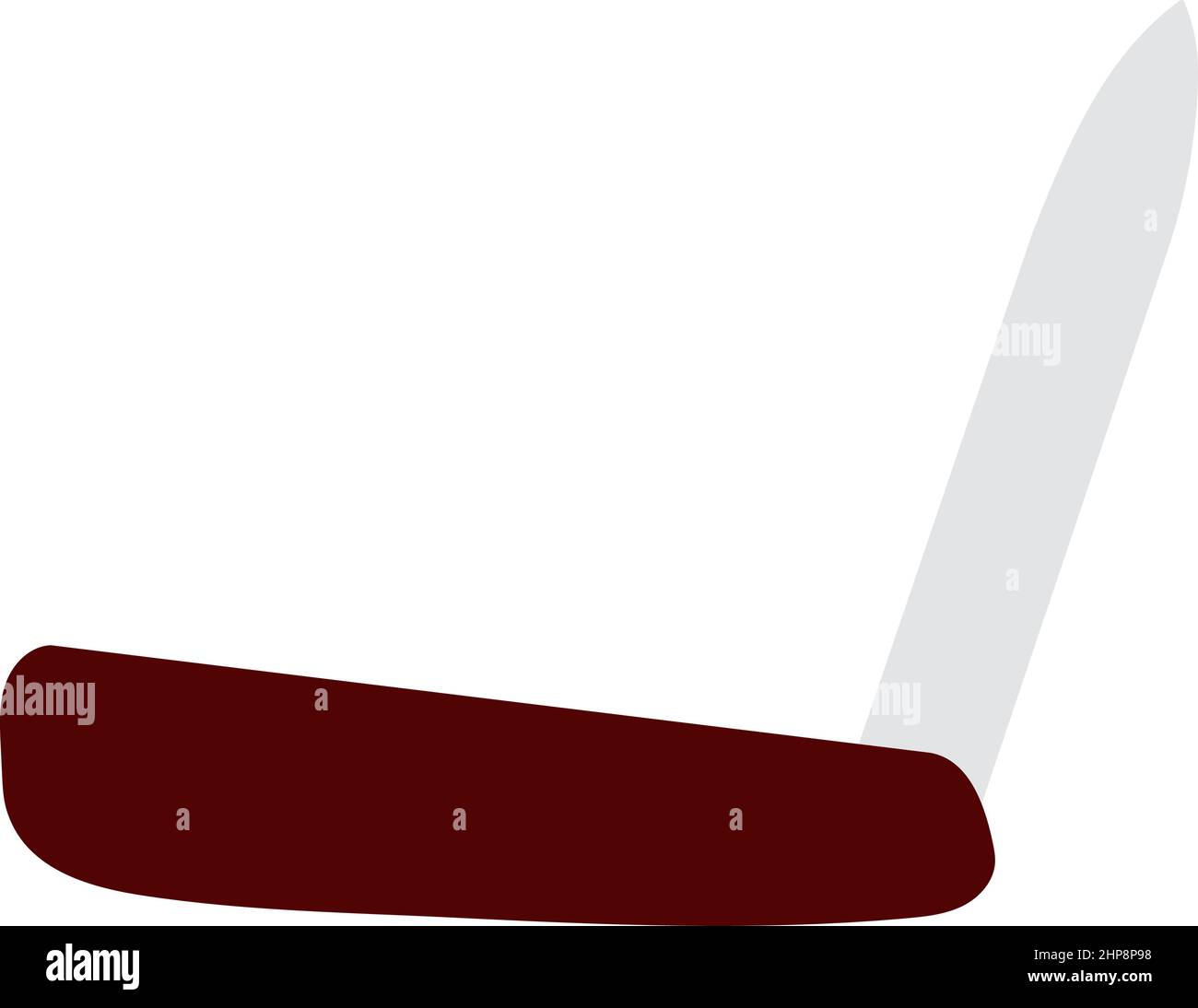 Icon Of Folding Penknife Stock Vector