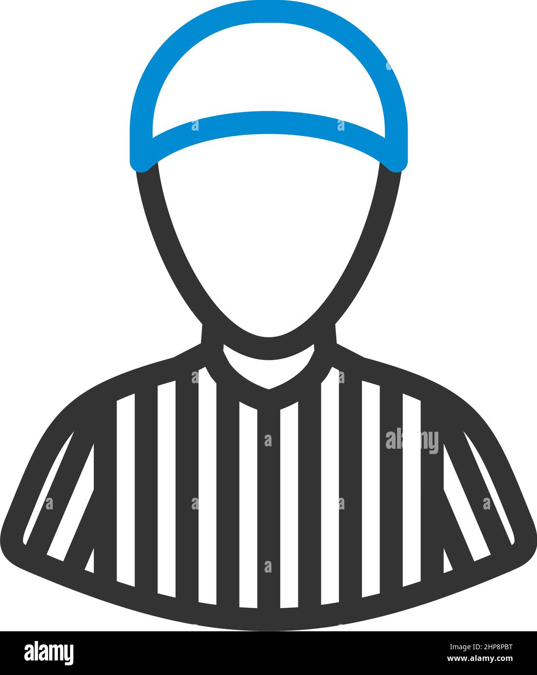 American Football Referee Icon Stock Vector