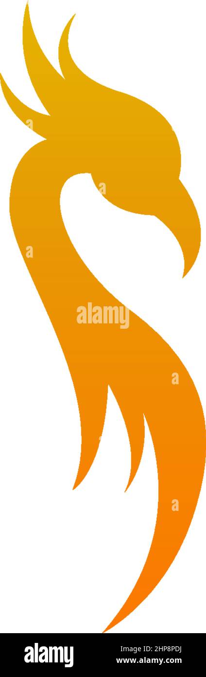 Phoenix logo icon design template vector Stock Vector
