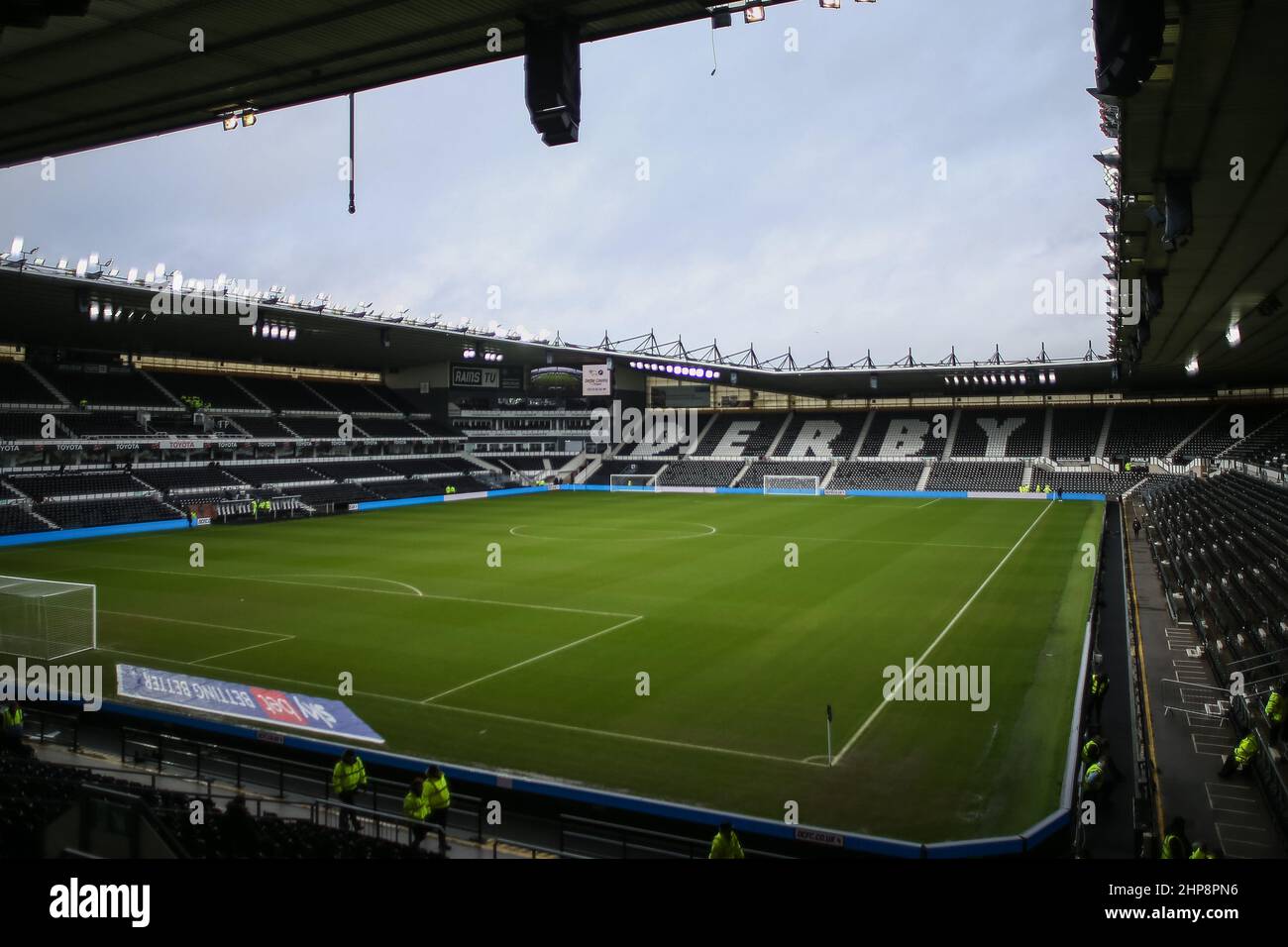 General view inside of Pride Park home of Derby County Stock Photo Alamy