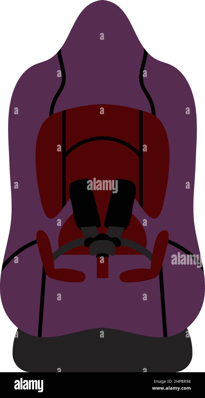 Baby Car Seat Icon Stock Vector