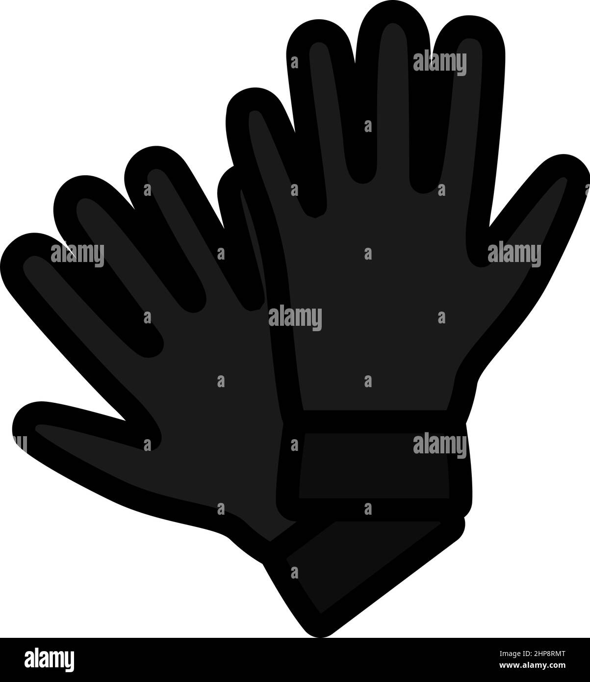 Criminal Gloves Icon Stock Vector
