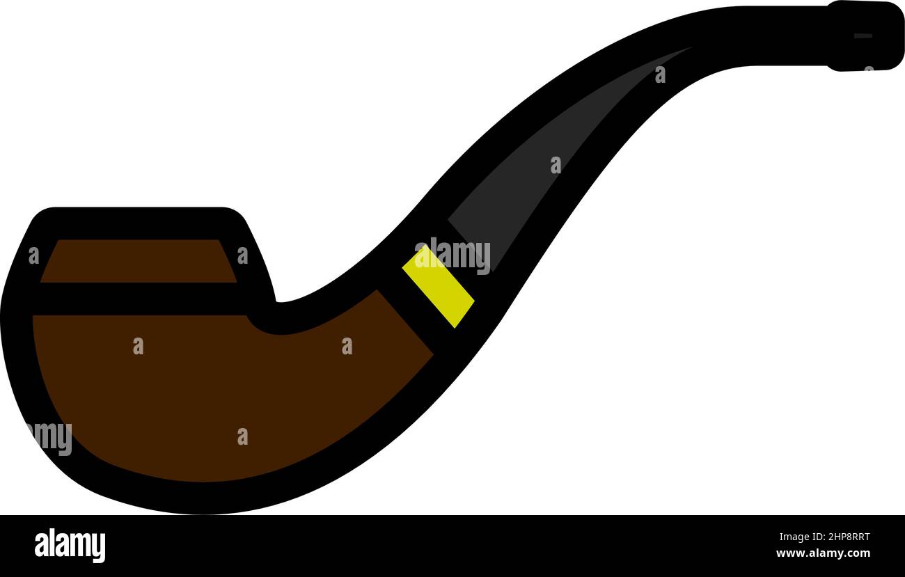 Smoking Pipe Icon Stock Vector