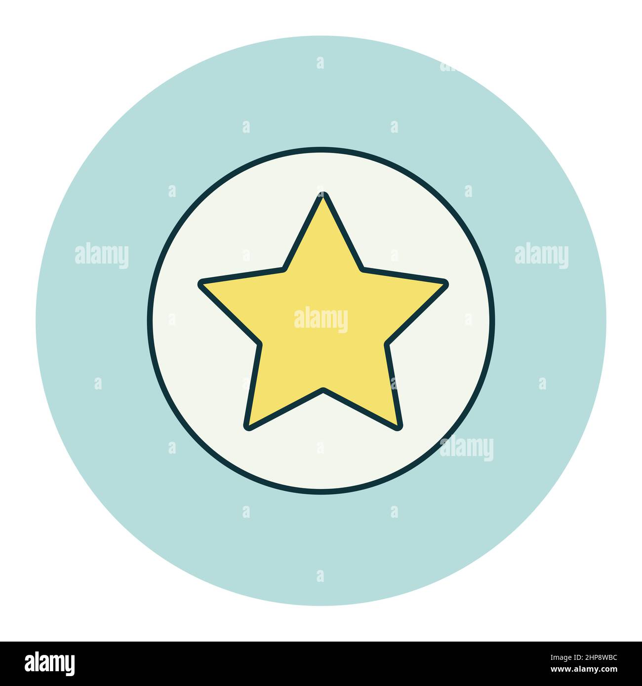 Add to favorites vector icon, star symbol Stock Vector