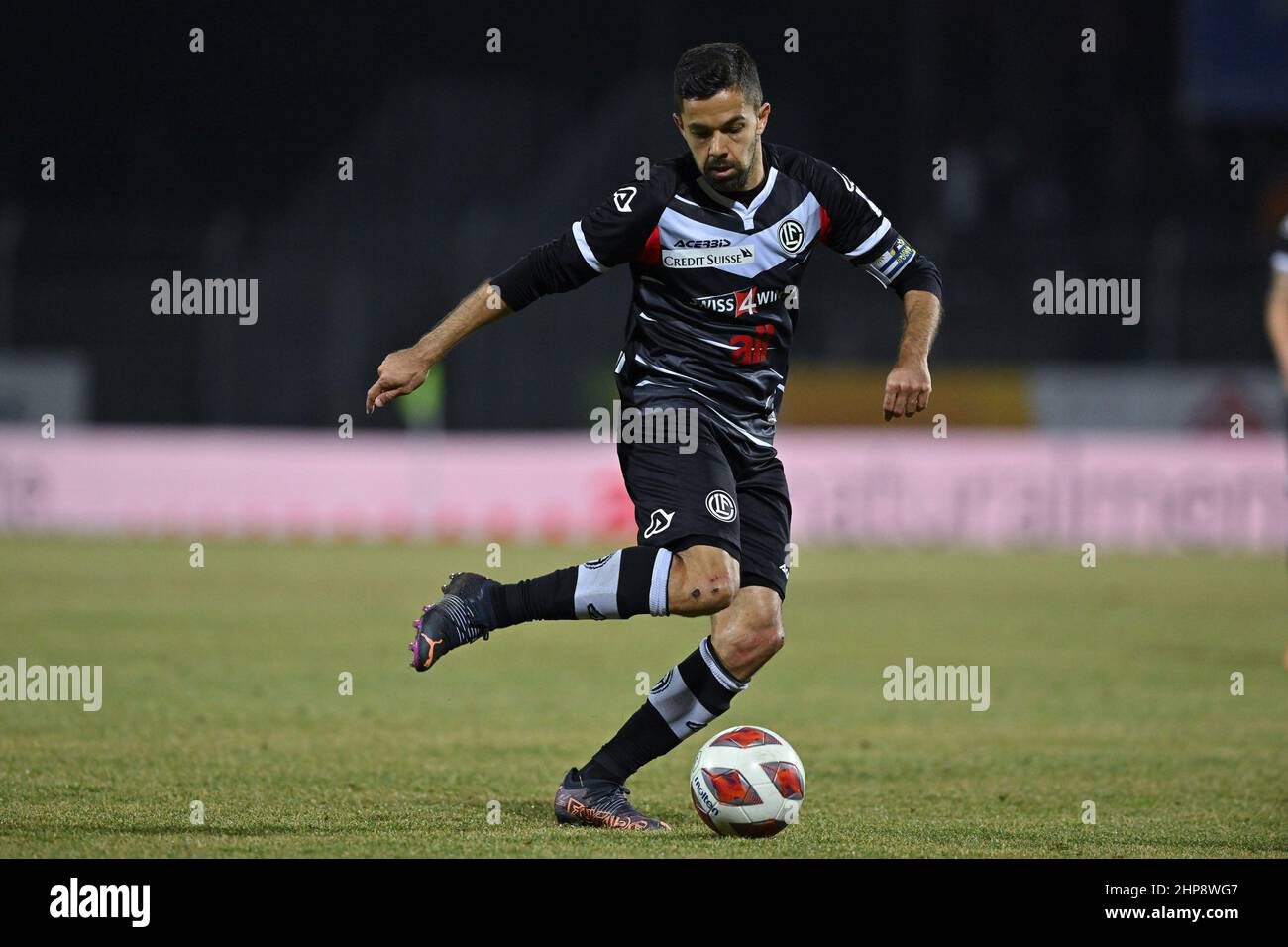 Lugano, Switzerland. 26th Feb, 2022. Lugano Fans during the Super League  match between FC Lugano and FC Servette at Cornaredo Stadium in Lugano,  Switzerland Cristiano Mazzi/SPP Credit: SPP Sport Press Photo. /Alamy