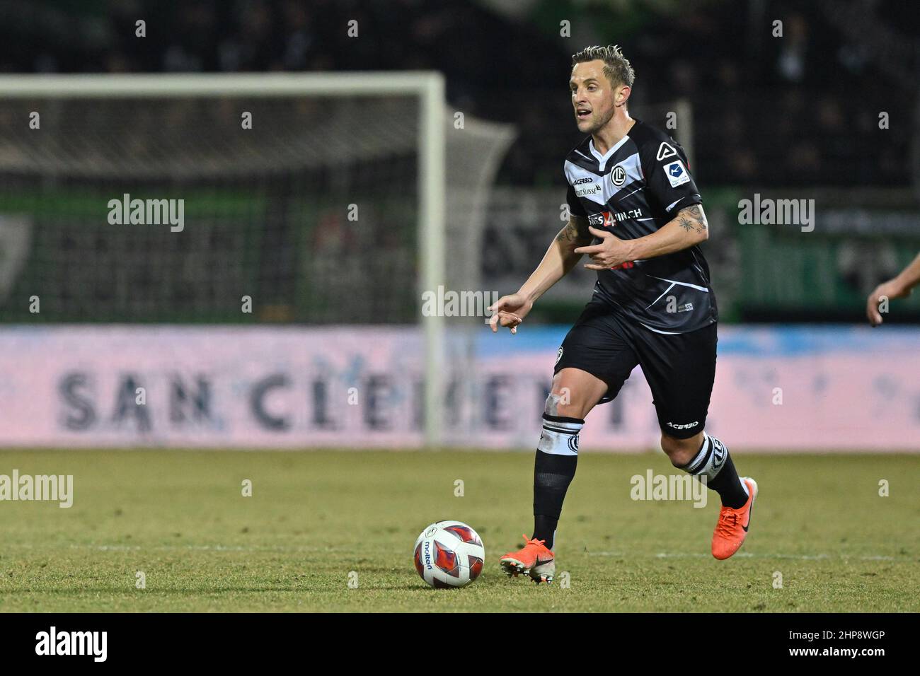 Lugano, Switzerland. 26th Feb, 2022. Lugano Fans during the Super League  match between FC Lugano and FC Servette at Cornaredo Stadium in Lugano,  Switzerland Cristiano Mazzi/SPP Credit: SPP Sport Press Photo. /Alamy