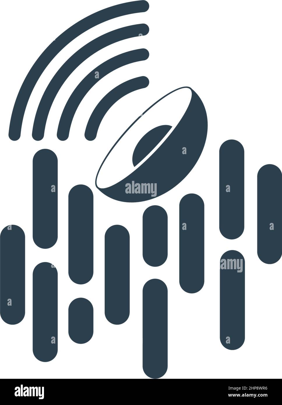 Signal icon flat design template vector Stock Vector