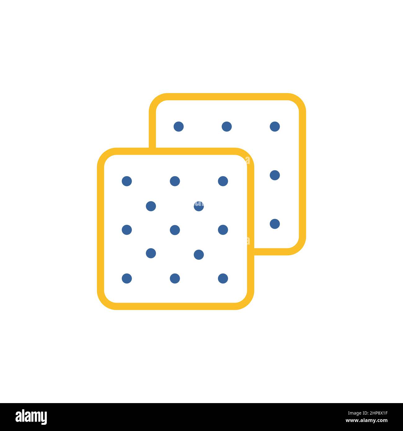 Cookie vector icon. Fast food sign Stock Vector