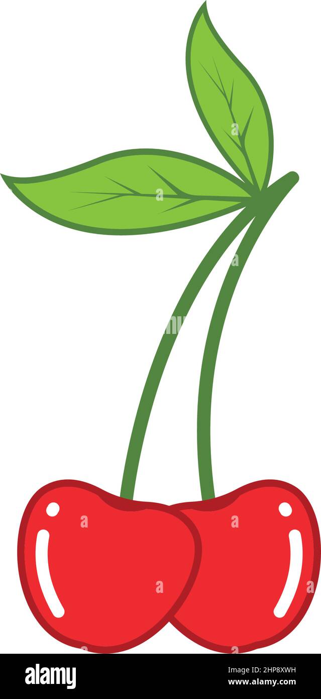 cherry fruit icon vector illustration Stock Vector