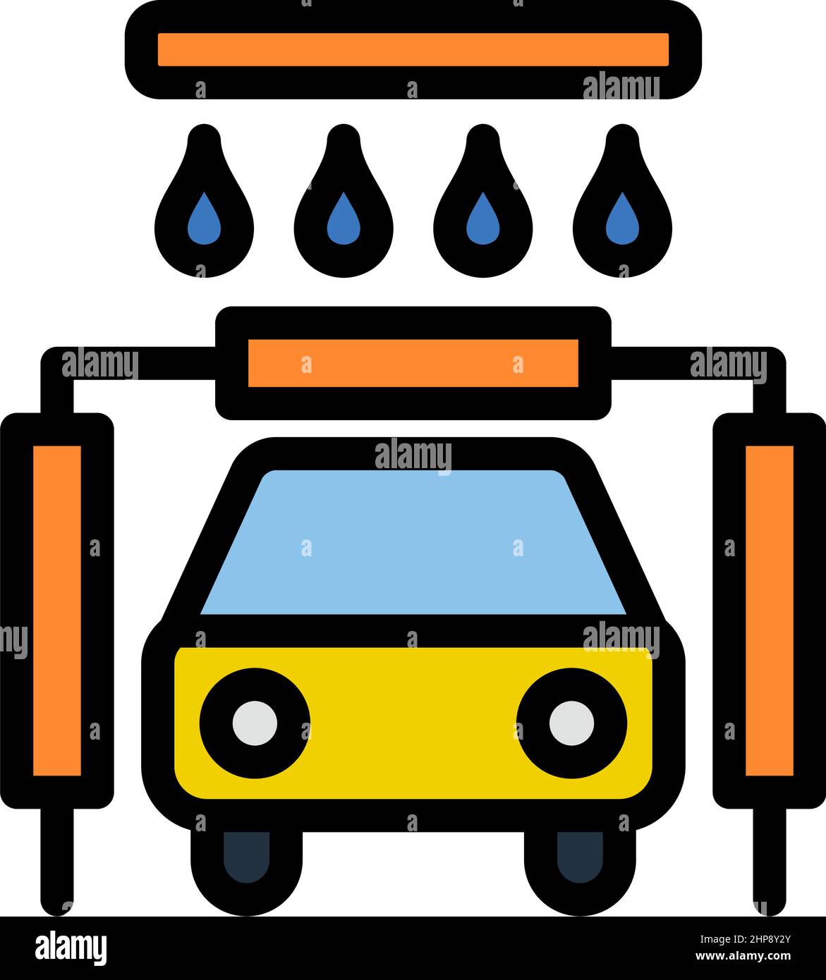 Car Wash Icon Stock Vector