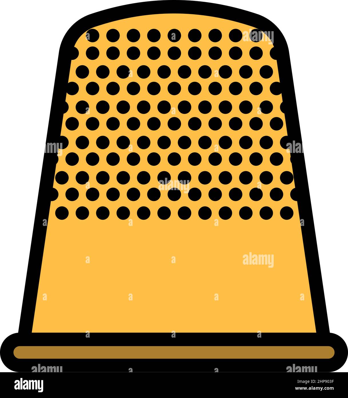 Tailor Thimble Icon Stock Vector