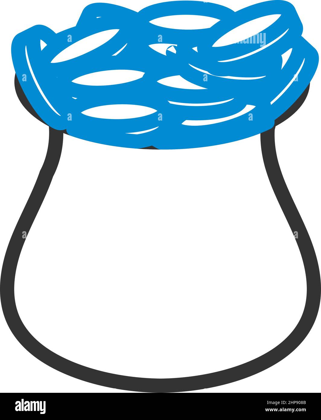 Open Money Bag Icon Stock Vector