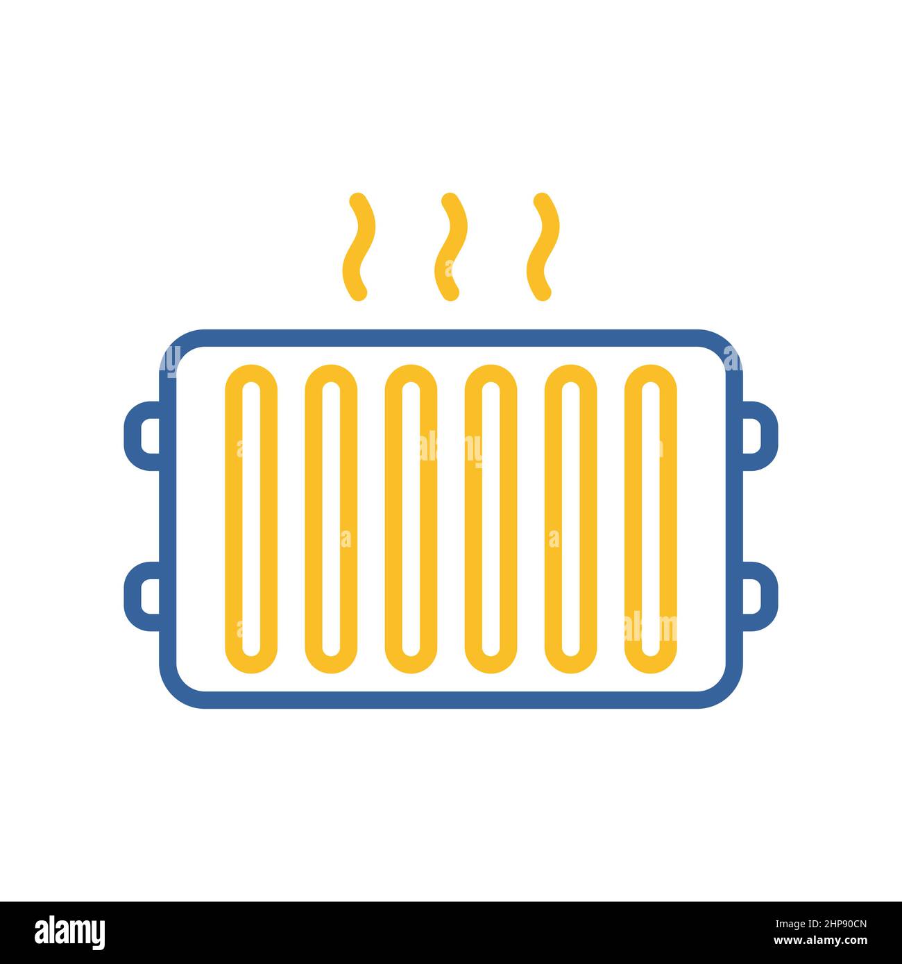 Radiator, heater vector flat icon. Construction, repair Stock Vector