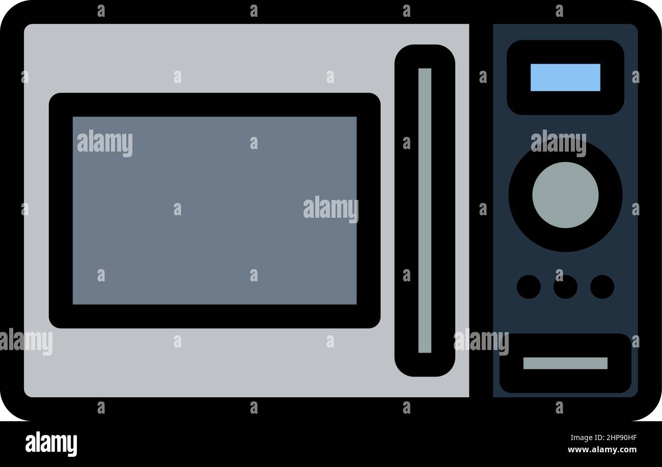 Micro Wave Oven Icon Stock Vector