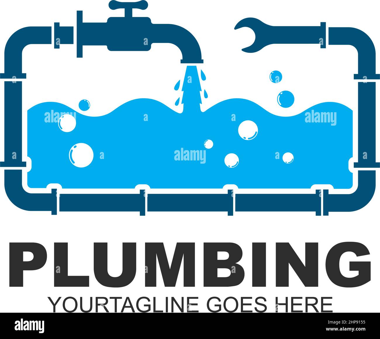 plumbing vector illustration icon Stock Vector