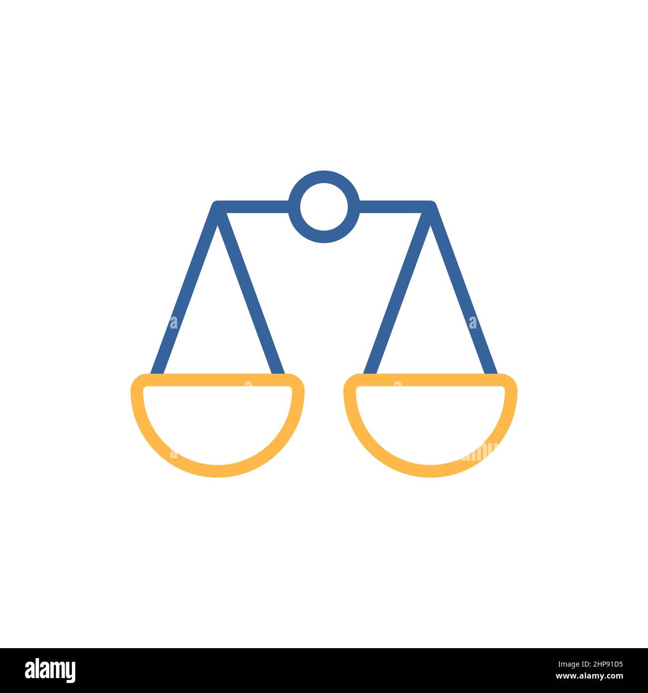 Scales vector icon. E-commerce sign Stock Vector