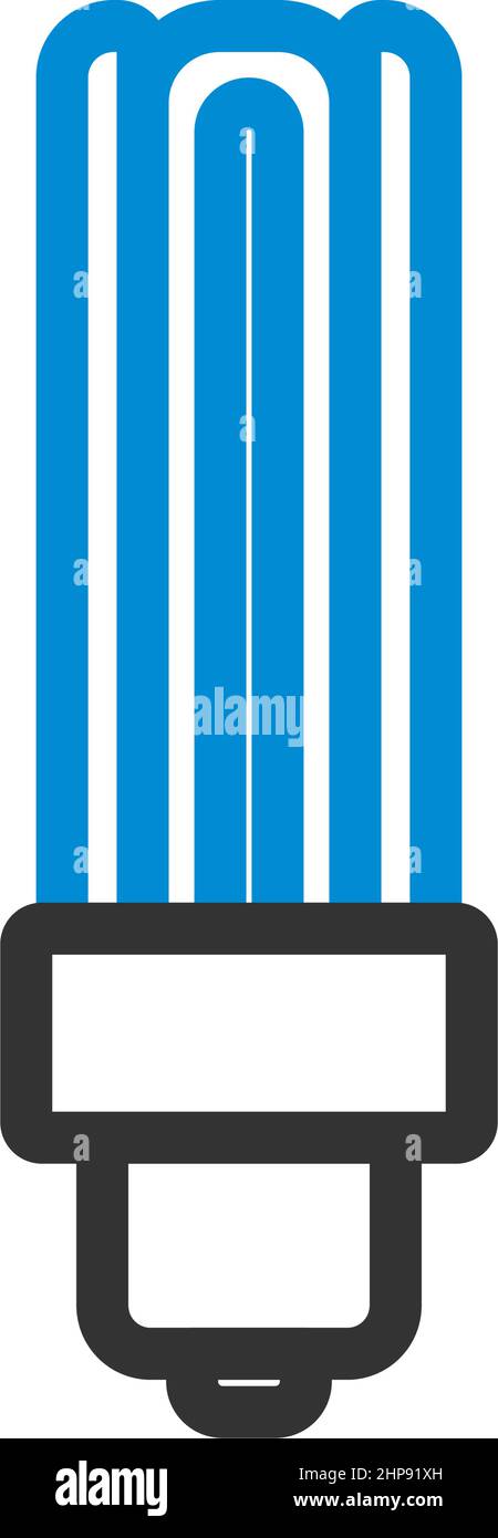Energy Saving Light Bulb Icon Stock Vector