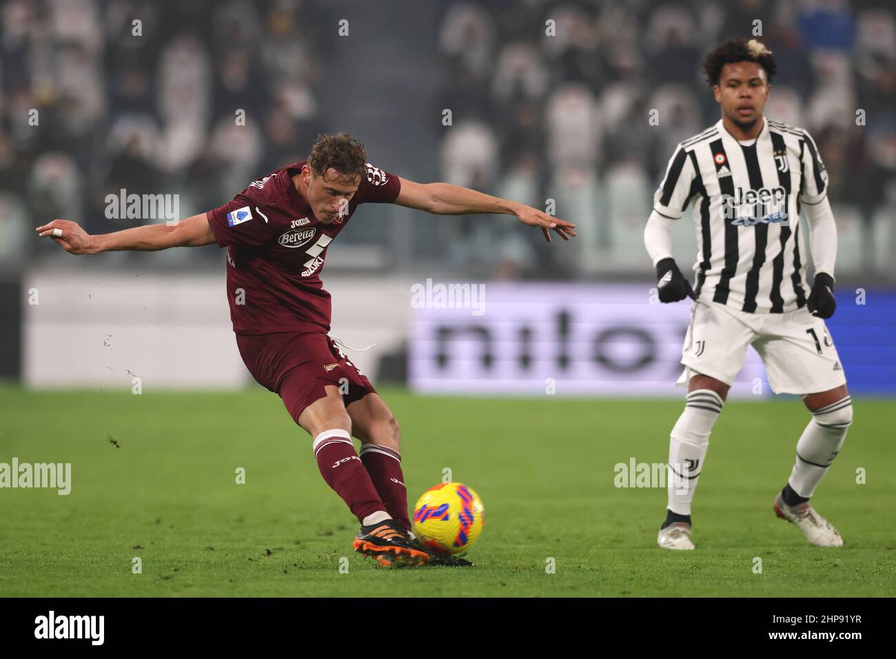 Turin, Italy, 27th November 2022. Nikola Sekulov of Juventus during the Serie  C match at Allianz Stadium, Turin. Picture credit should read: Jonathan  Moscrop / Sportimage Stock Photo - Alamy