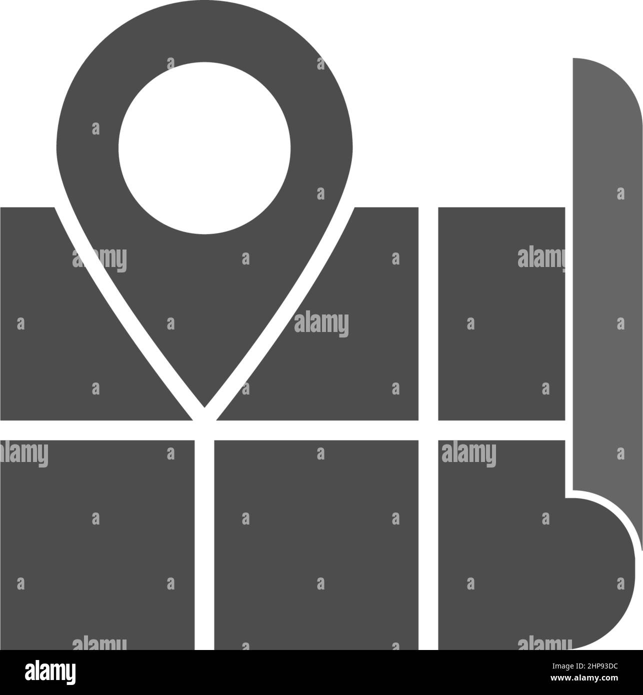 Map pointer icon flat design template illustration Stock Vector Image ...