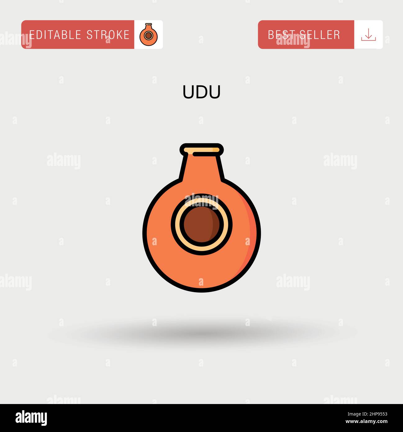 Udu percussion clay pot musical instrument Vector Image