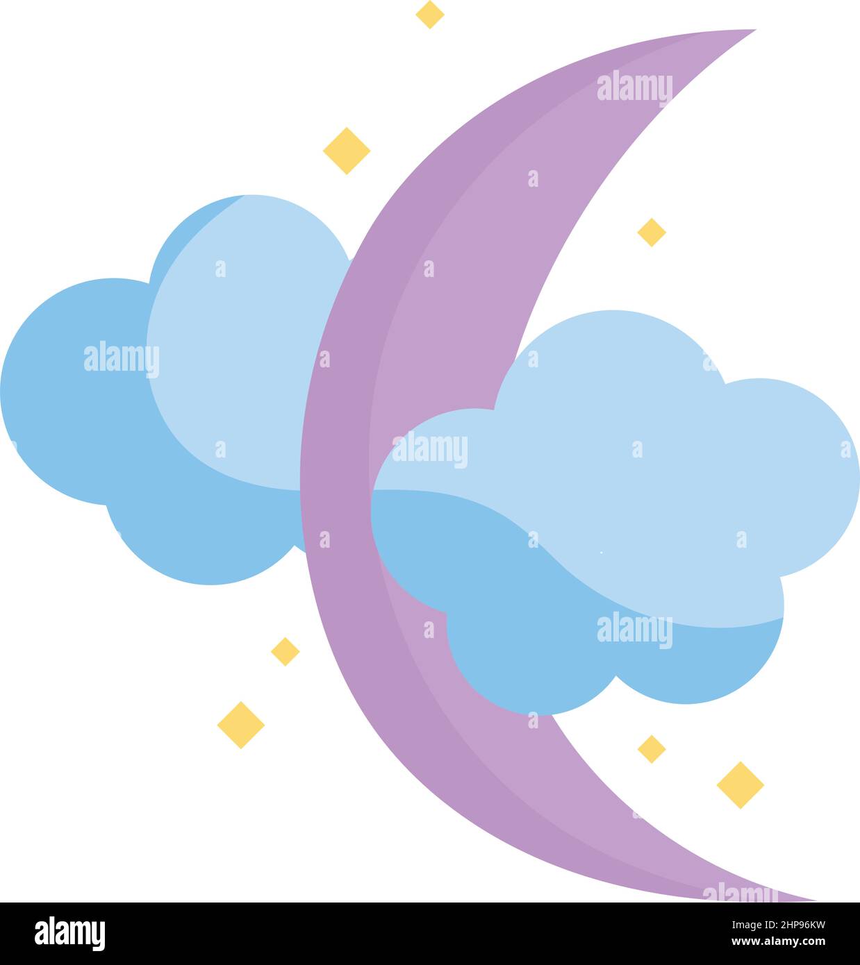 moon and clouds Stock Vector Image & Art - Alamy