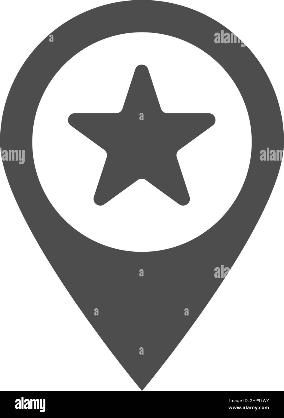 Map pointer icon flat design template illustration Stock Vector Image ...