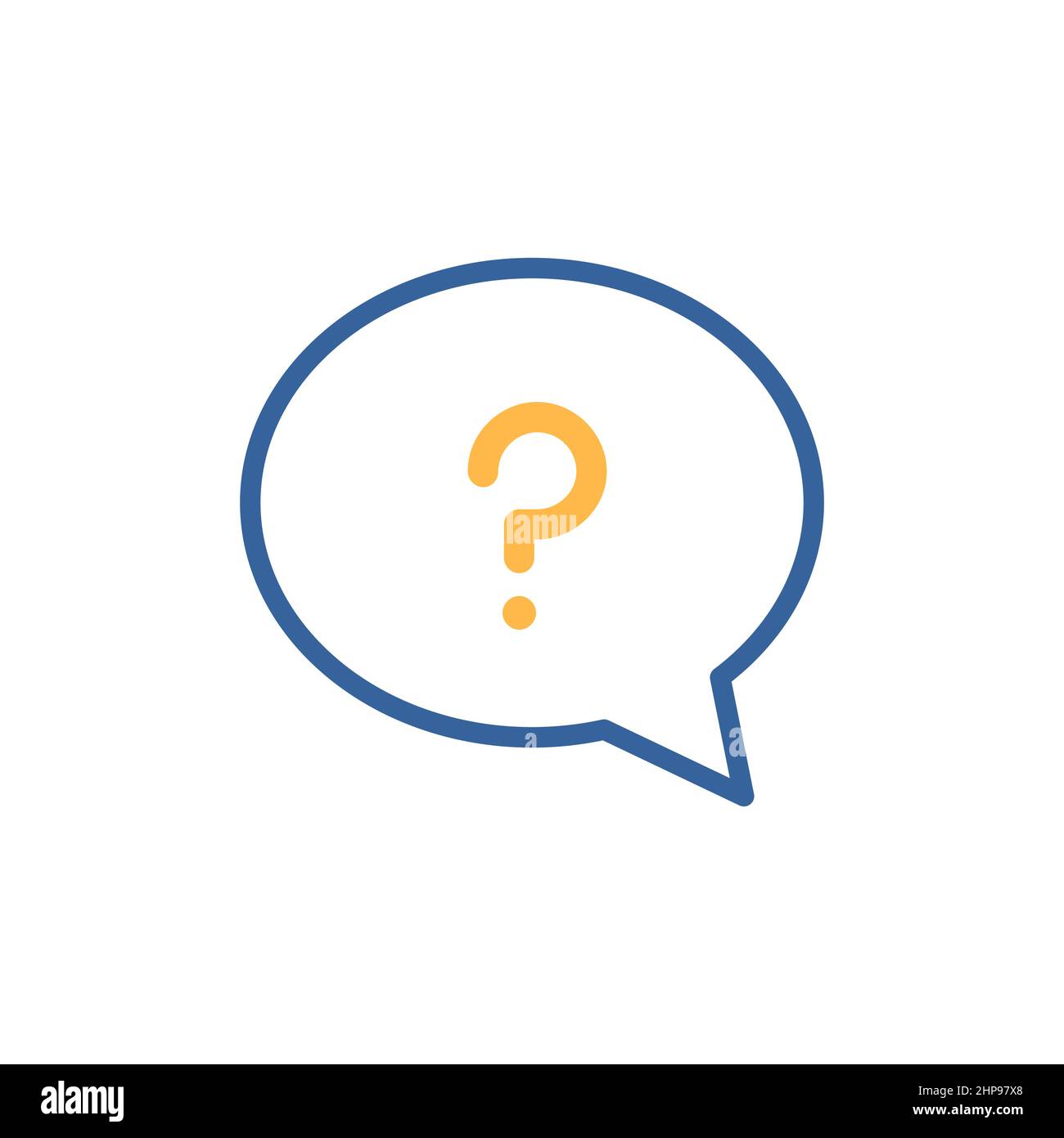 Speech bubble with question mark icon Stock Vector Image & Art - Alamy