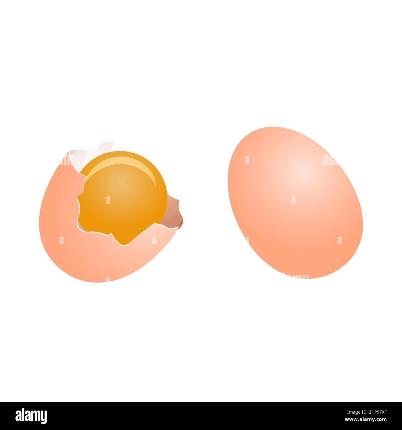 clip art of egg with cartoon design,vector illustration Stock Vector