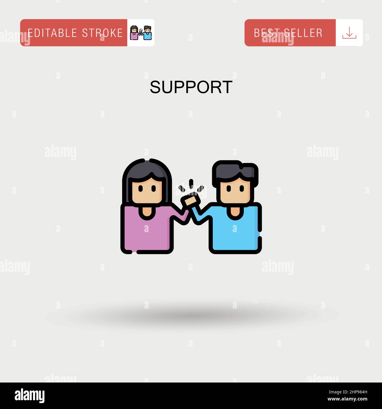 Service hand support work Stock Vector Images Alamy