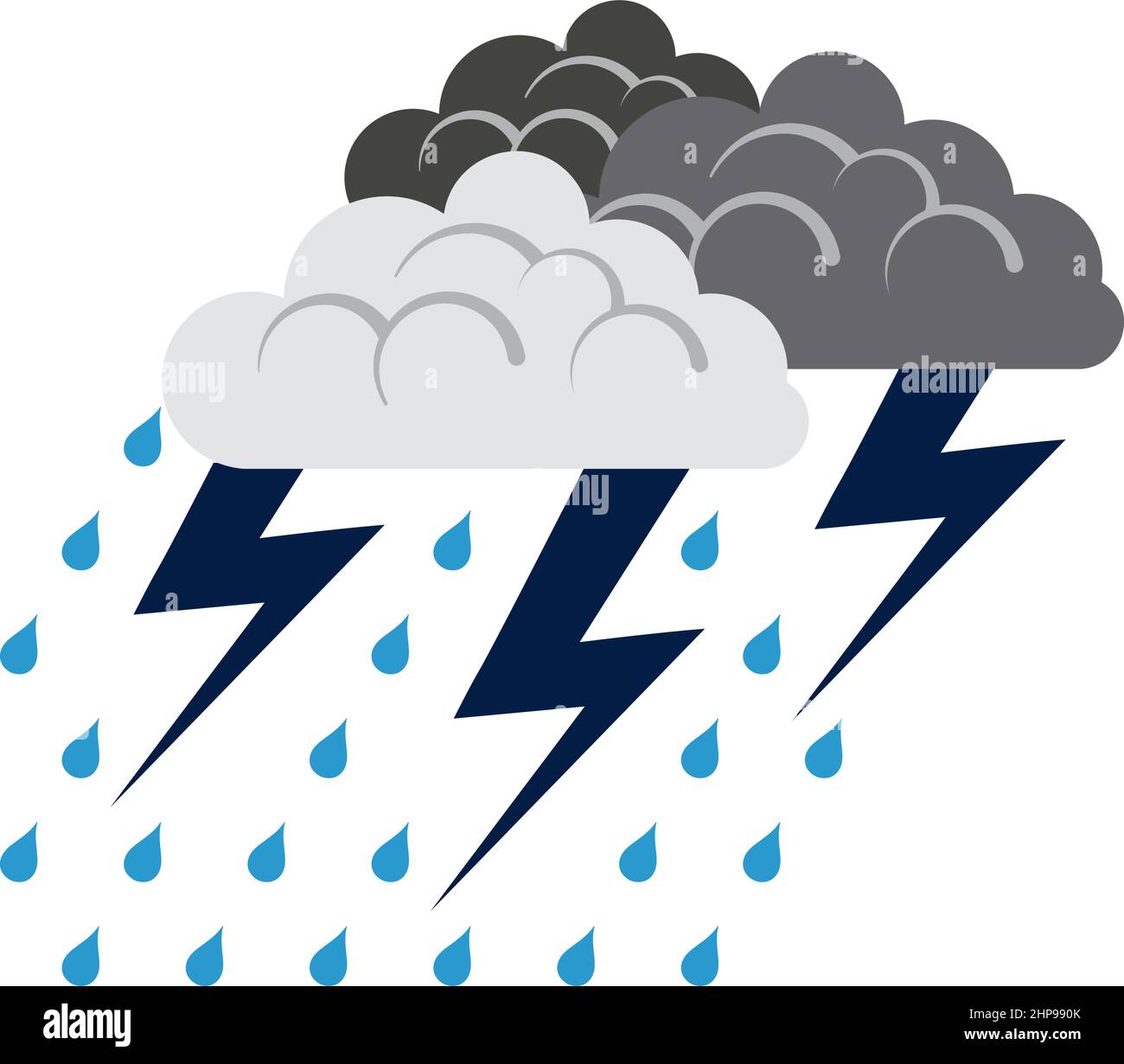 Thunderstorm Icon Stock Vector