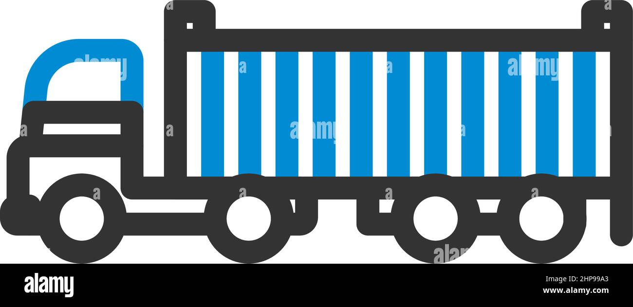 Container Truck Icon Stock Vector