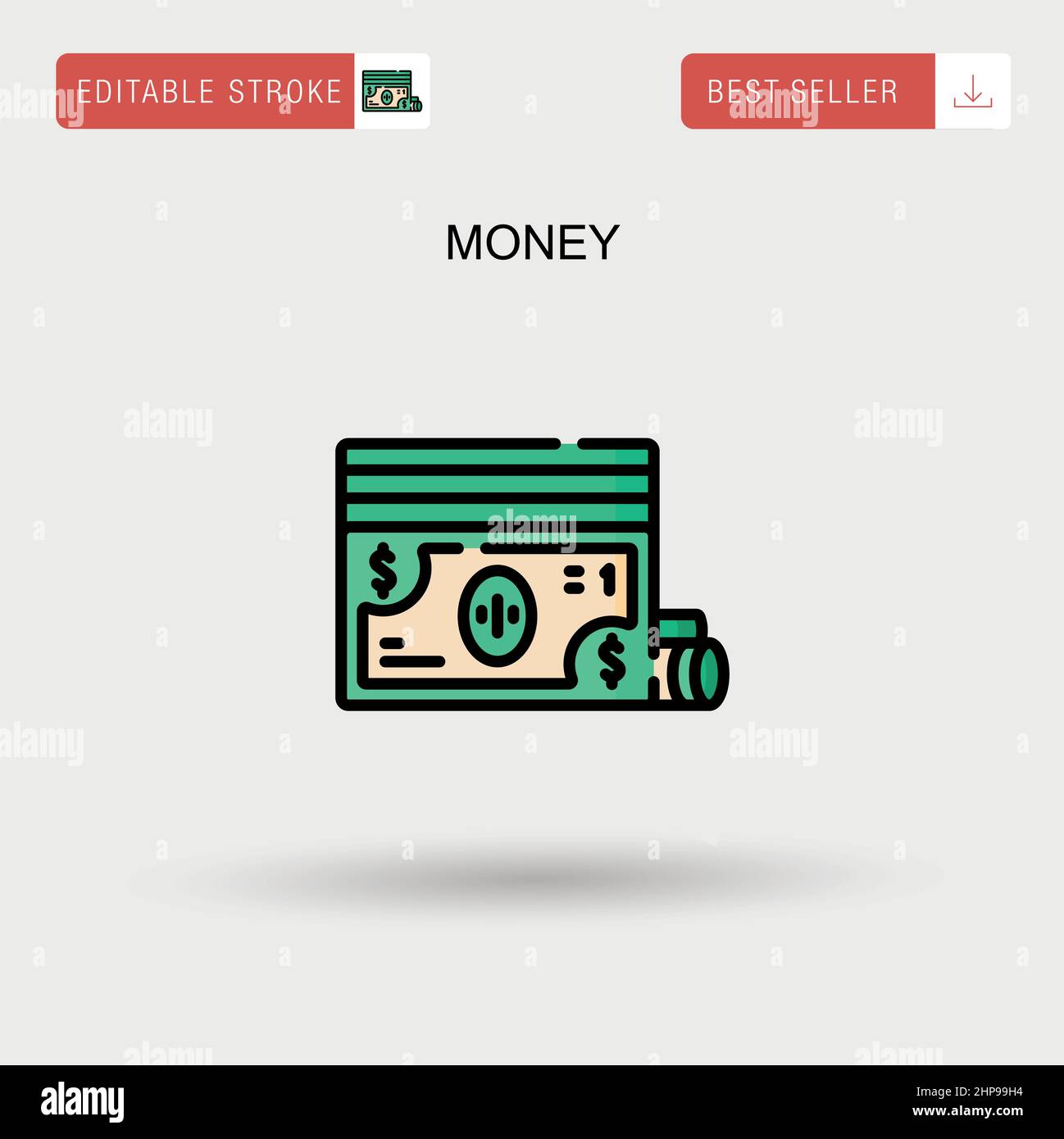 Money Simple vector icon Stock Vector Image & Art - Alamy