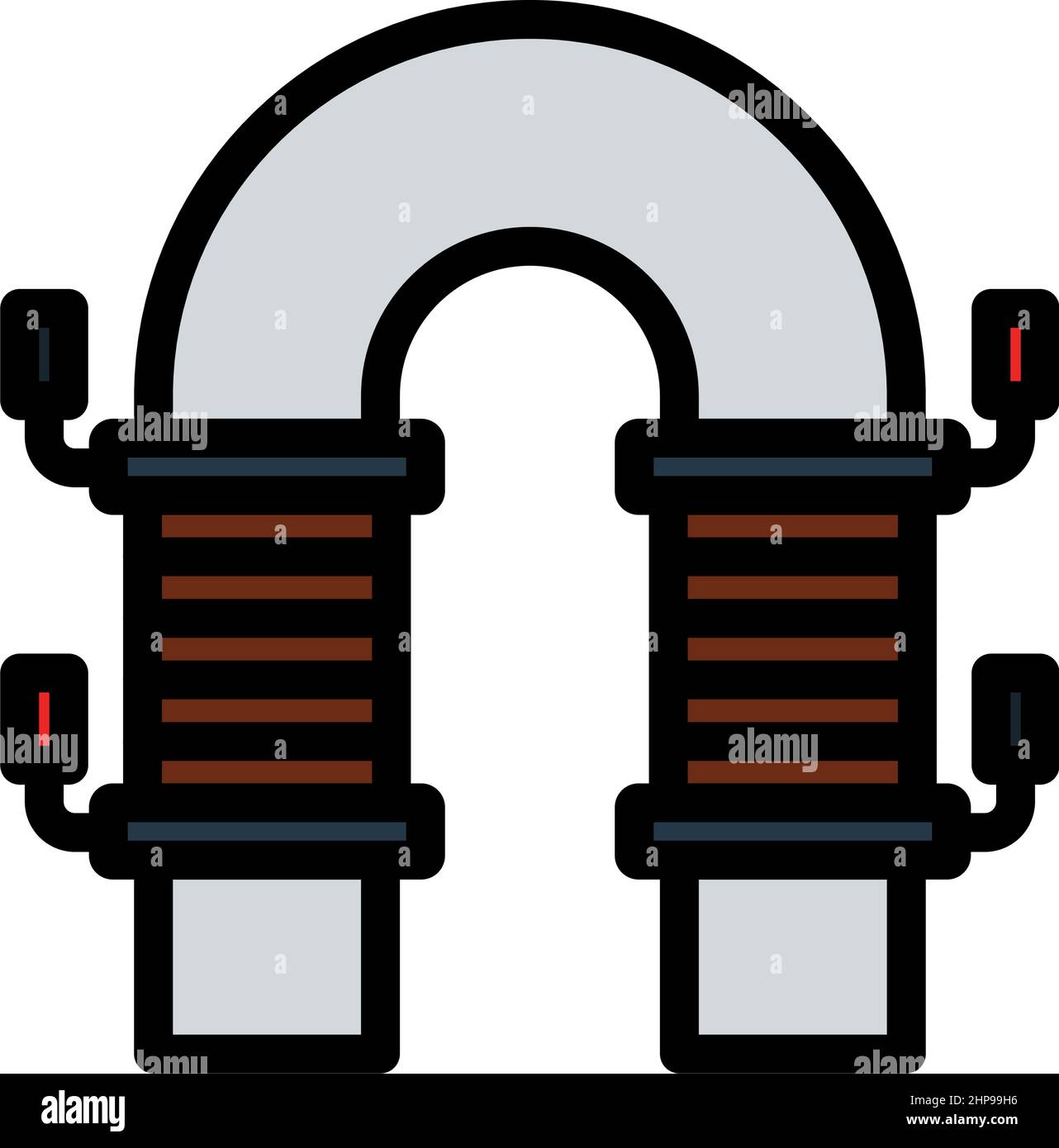 Electric Magnet Icon Stock Vector