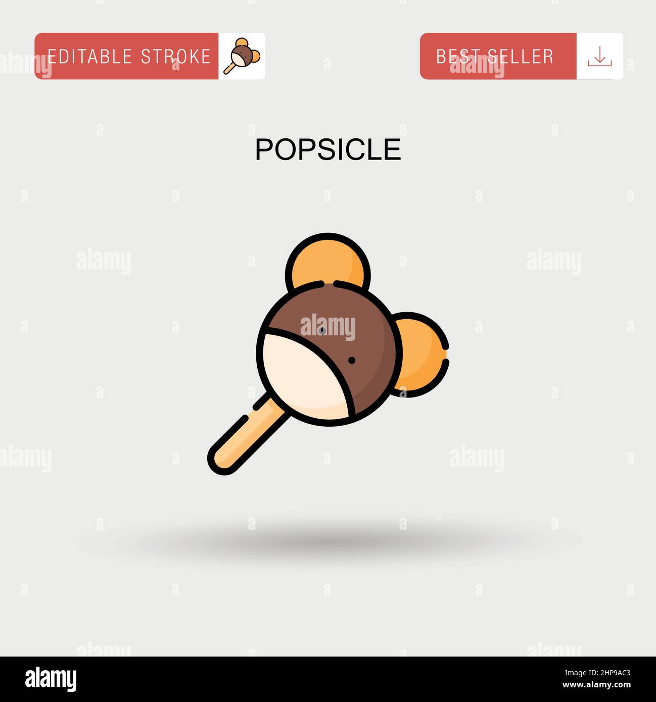 Popsicle Simple vector icon Stock Vector Image & Art - Alamy