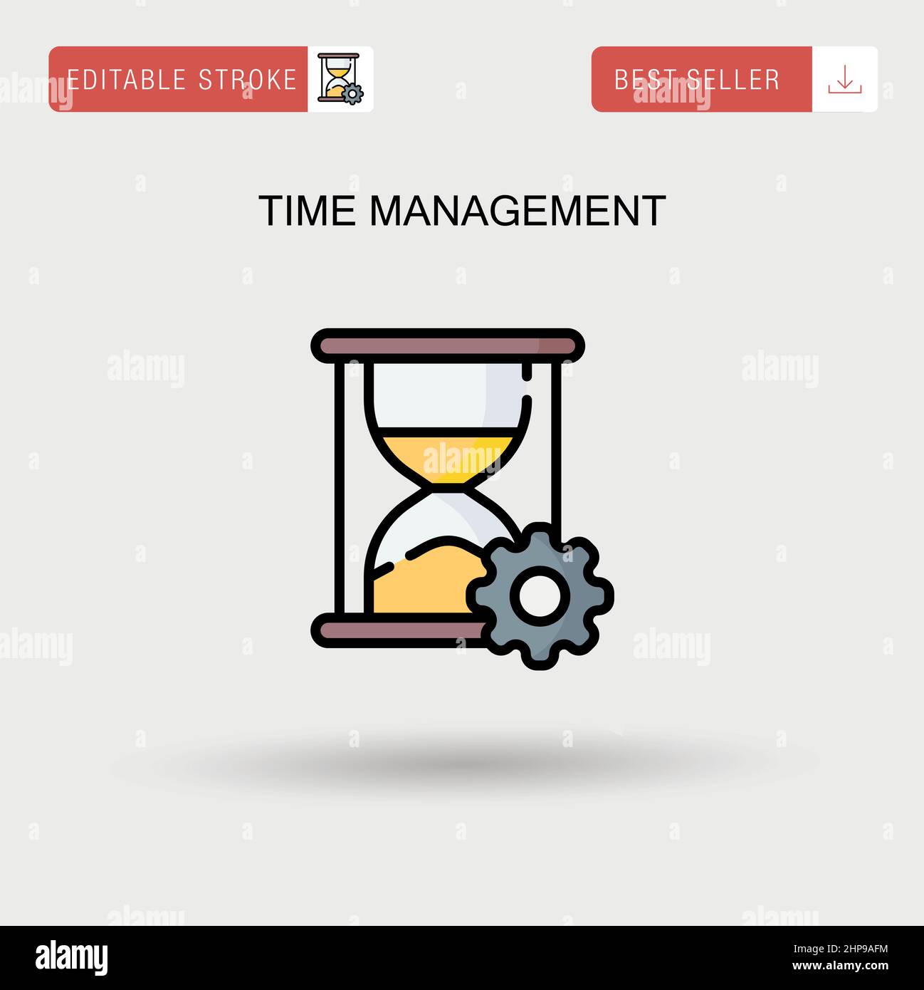 Time management Simple vector icon Stock Vector Image & Art - Alamy
