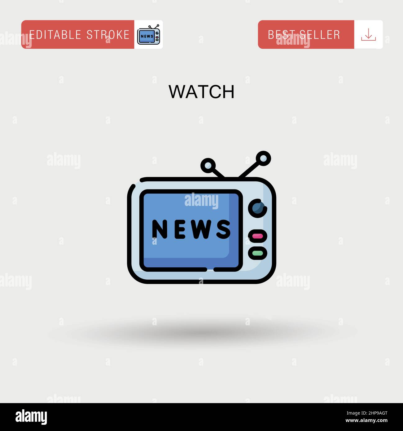 Watch Simple vector icon Stock Vector Image & Art - Alamy