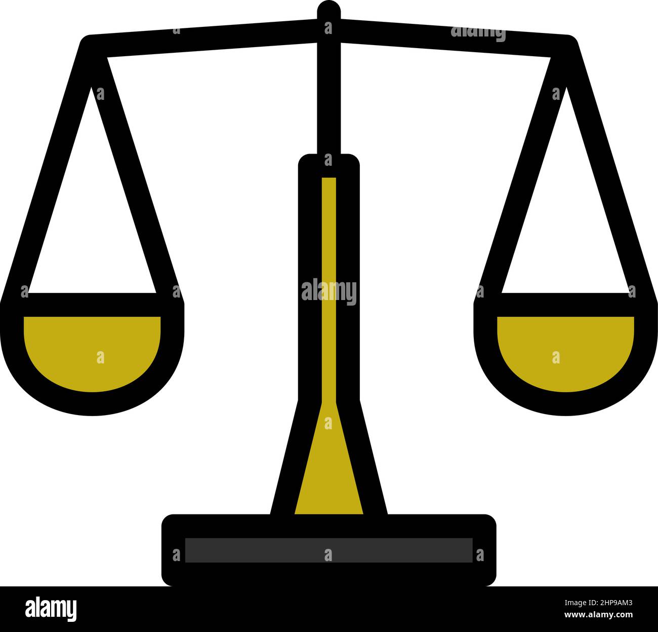 Justice Scale Icon Stock Vector