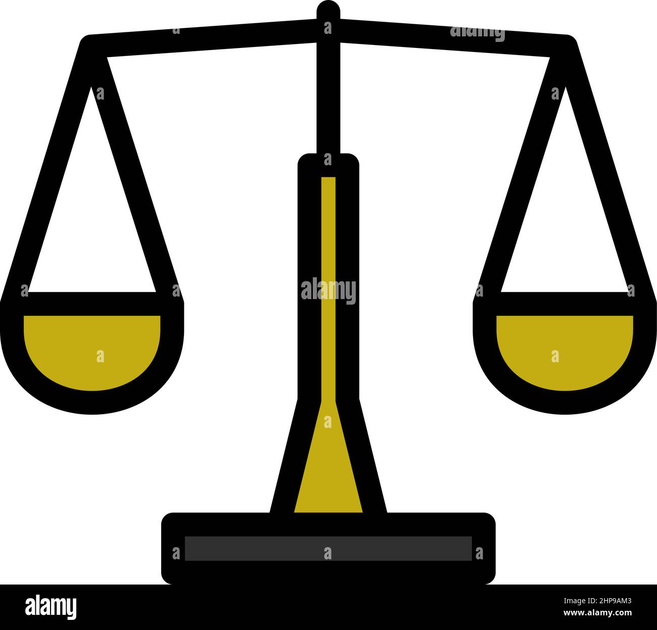 Justice Scale Icon Stock Vector Image & Art Alamy