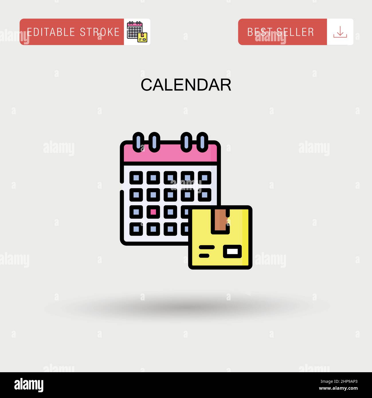 Calendar Simple vector icon Stock Vector Image & Art - Alamy