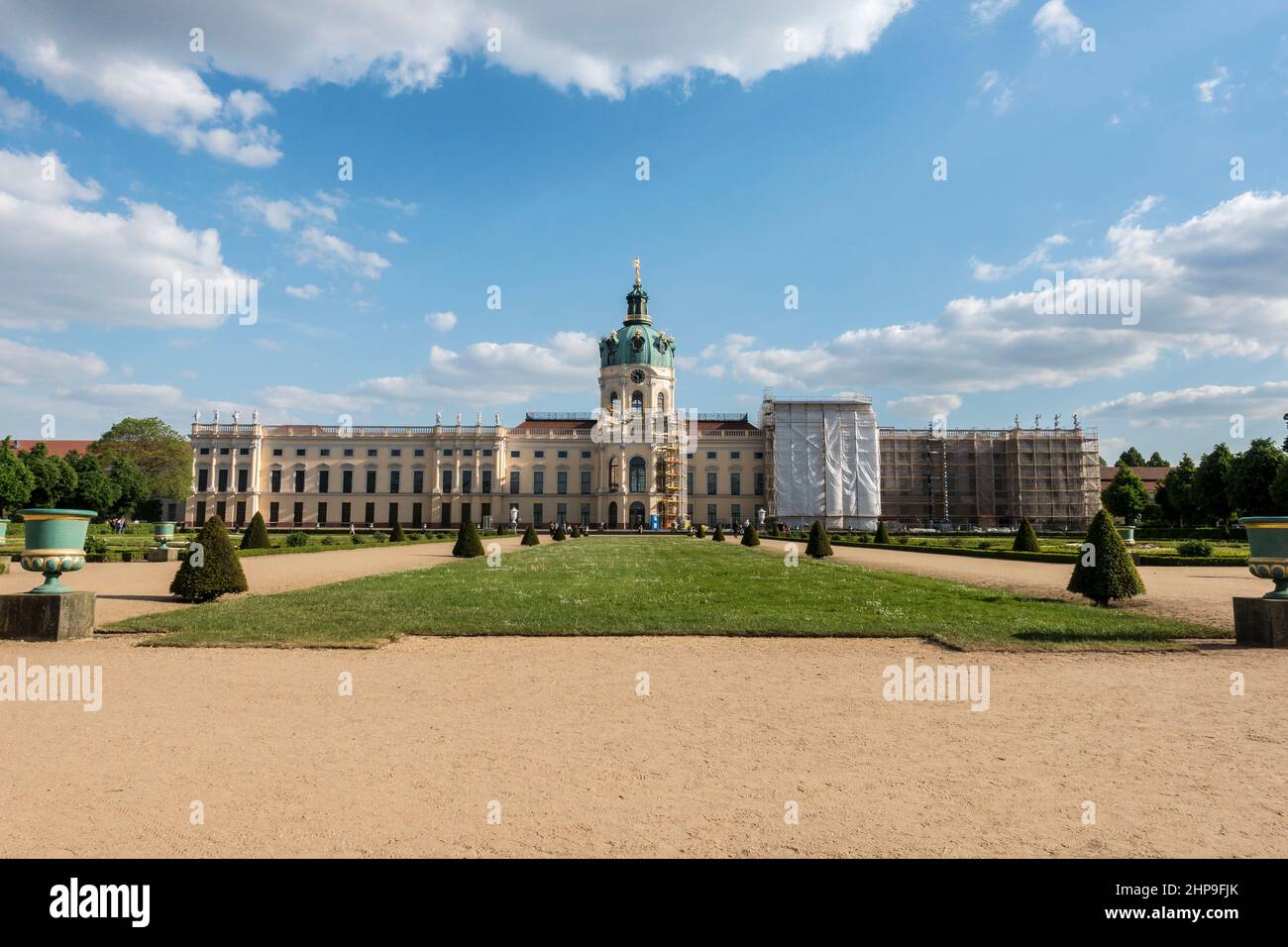 Schloss Charlottenburg (Charlottenburg Palace) in Berlin's district of the Charlottenburg-Wilmersdorf borough, On may 21, 2017. (Photo by Omer Messing Stock Photo